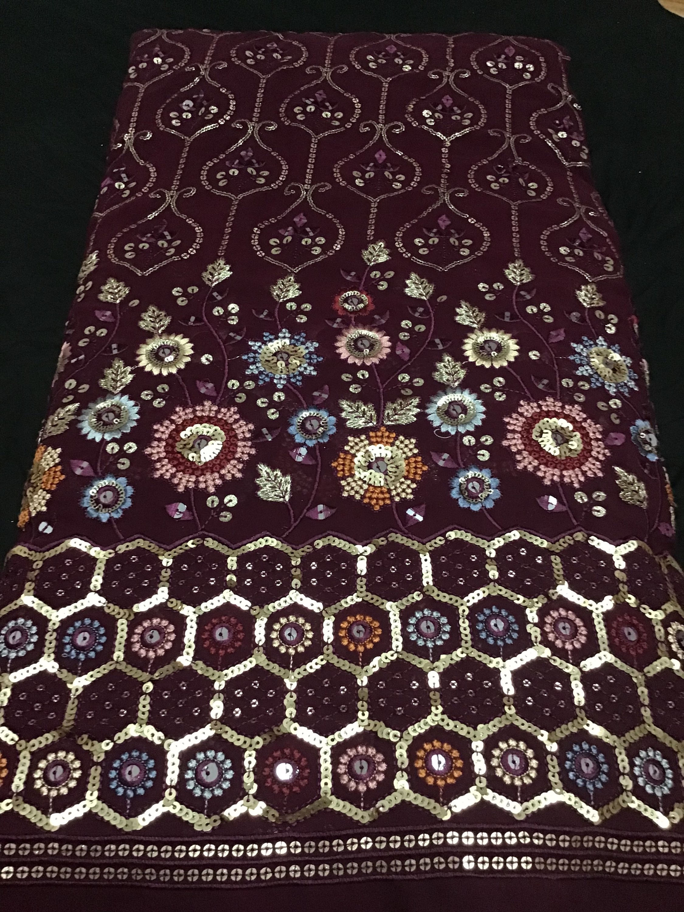 Georgette Embroidery Fabric