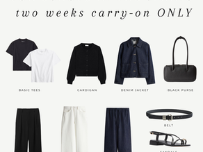 What to Pack for Spring in Europe - two week carry-on only capsule wardrobe