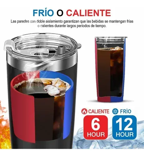 Miniatura: Vaso acero inoxidable con funda PU