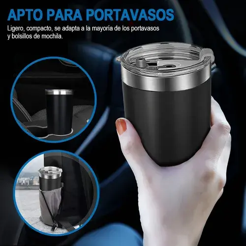 Miniatura: Vaso acero inoxidable con funda PU