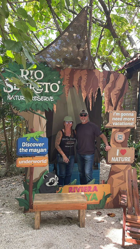 Rio Secreto in Playa del Carmen, Harley-Davidson tour