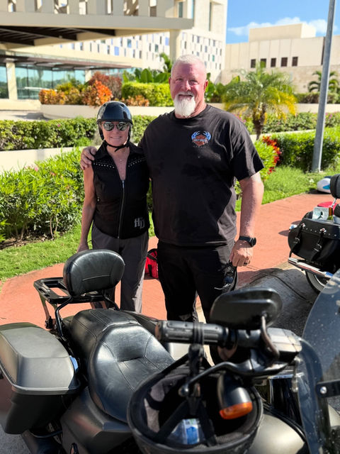 Harley-Davison guided motorcycle tour in Cancun