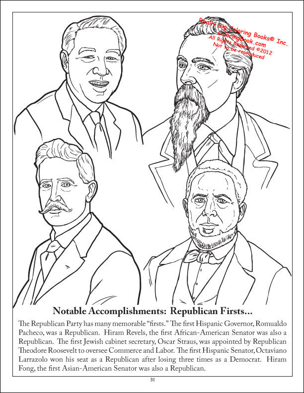 Thumbnail: The Republican Party Coloring Book 8.5 x 11