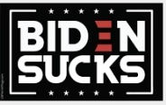 Biden Sucks 3 x 5 Black Flag