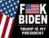 F Biden Trump is My President 3 x 5 Flag