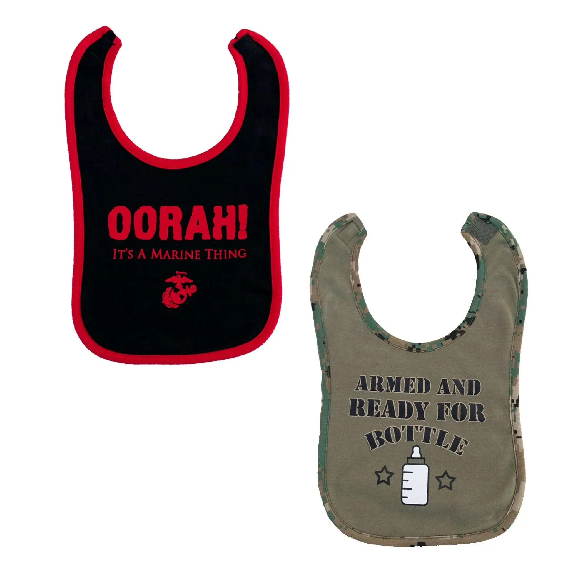 MARINE 2PK BABY BIB SET