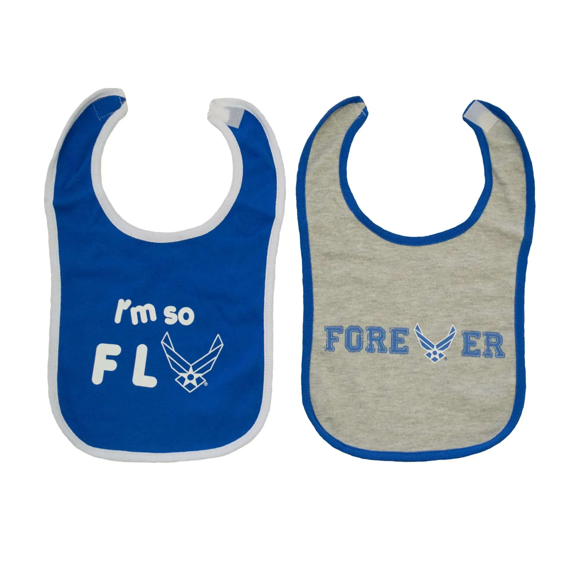 AIR FORCE COTTON BABY BIBS 2PK