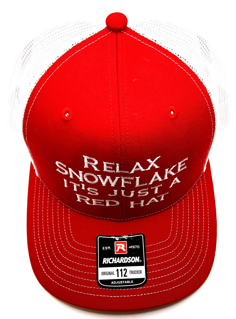 Thumbnail: Relax Snowflake t's Just a Red Hat Richardson 112 Hat