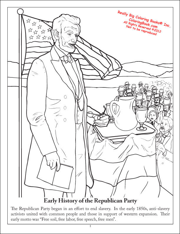 Thumbnail: The Republican Party Coloring Book 8.5 x 11