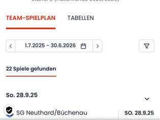 Spielpläne neue Saison veröffentlicht!