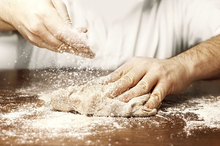 Kneading Dough Hands