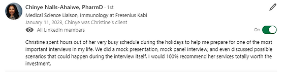 Client Testimonial_PharmD_Clinical to MSL