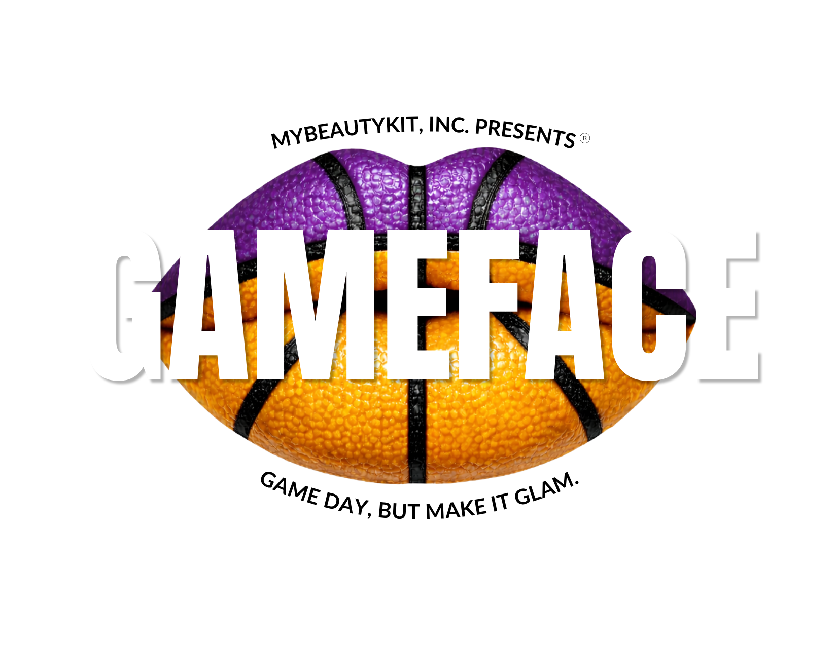 GameFace™️ Beauty Kit "Gold & Purple Theme"