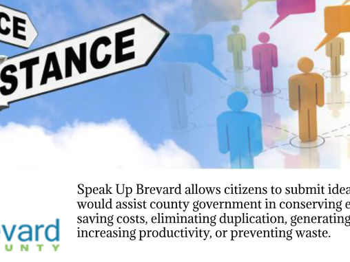 Brevard County Seeks Citizen Input Through 'Speak Up Brevard'