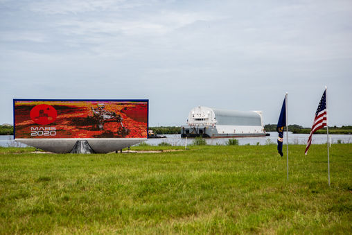 Artemis I Launch Vehicle Stage Adapter for SLS Arrives at Kennedy