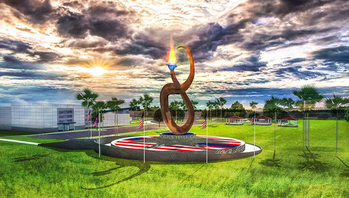 10-story monument with eternal flame to fallen police competes for Brevard tourism funds