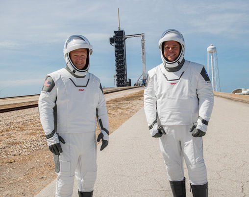 NASA’s SpaceX Demo-2 Astronauts Rehearse for Launch Day