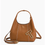 Miniature : Petit sac à main Le Tanneur Juliette en cuir grainé camel