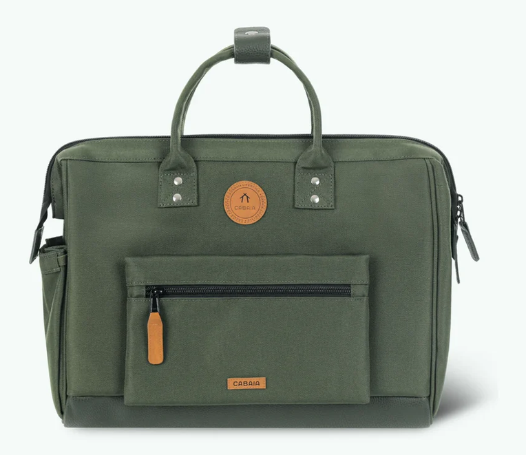 Sac ordinateur Cabaïa Coromandel kaki