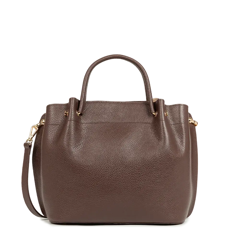 Miniature : Sac à main Foulonné porté main, épaule ou travers Lancaster cuir vachette marron
