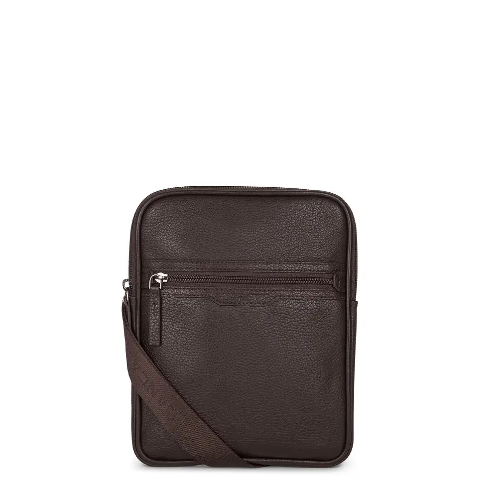 Sacoche Lancaster cuir vachette marron