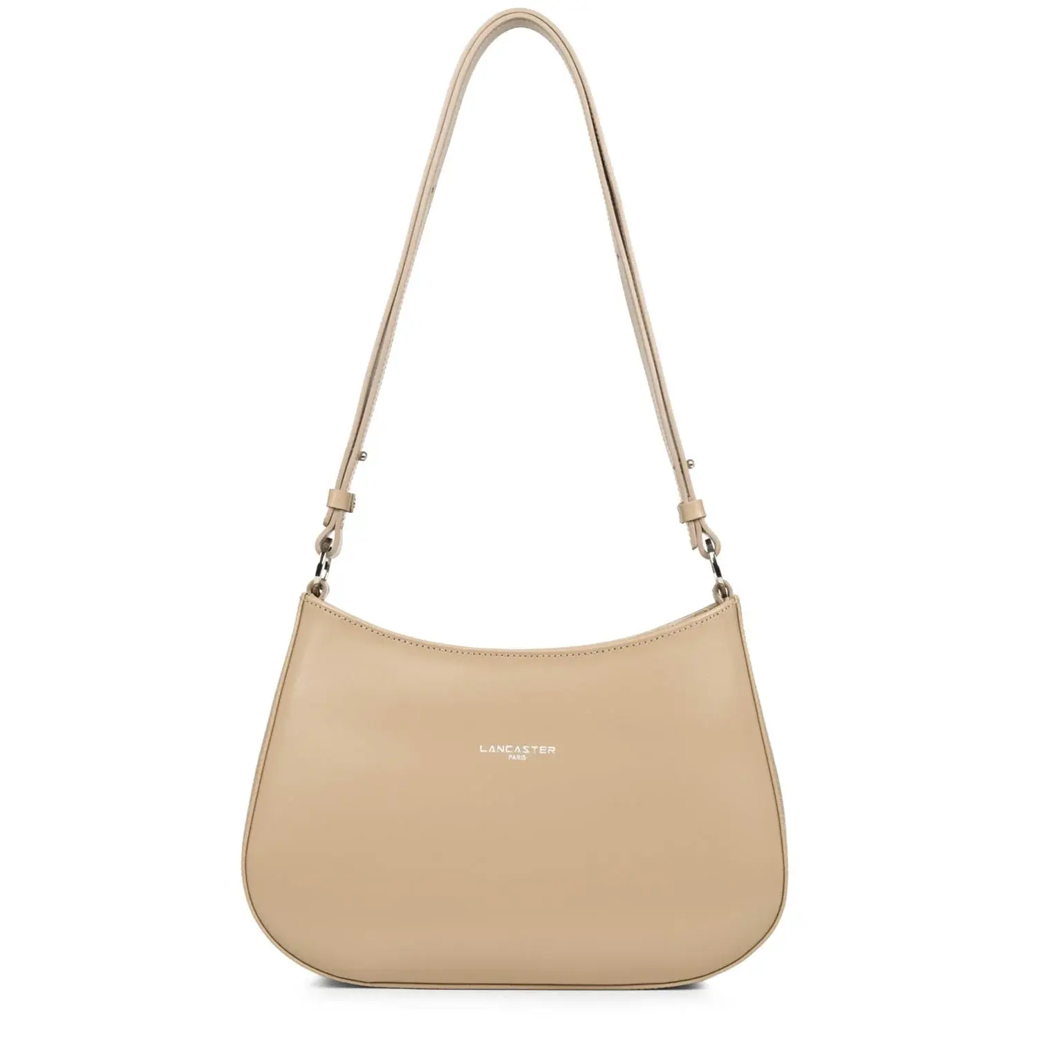 Sac besace porté épaule ou travers Suave Ace Lancaster cuir vachette nude