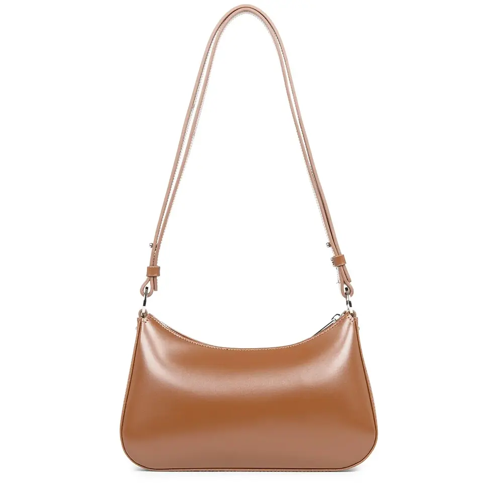 Miniature : Sac trotteur porté travers ou épaule Suave Ace Lancaster cuir vachette camel