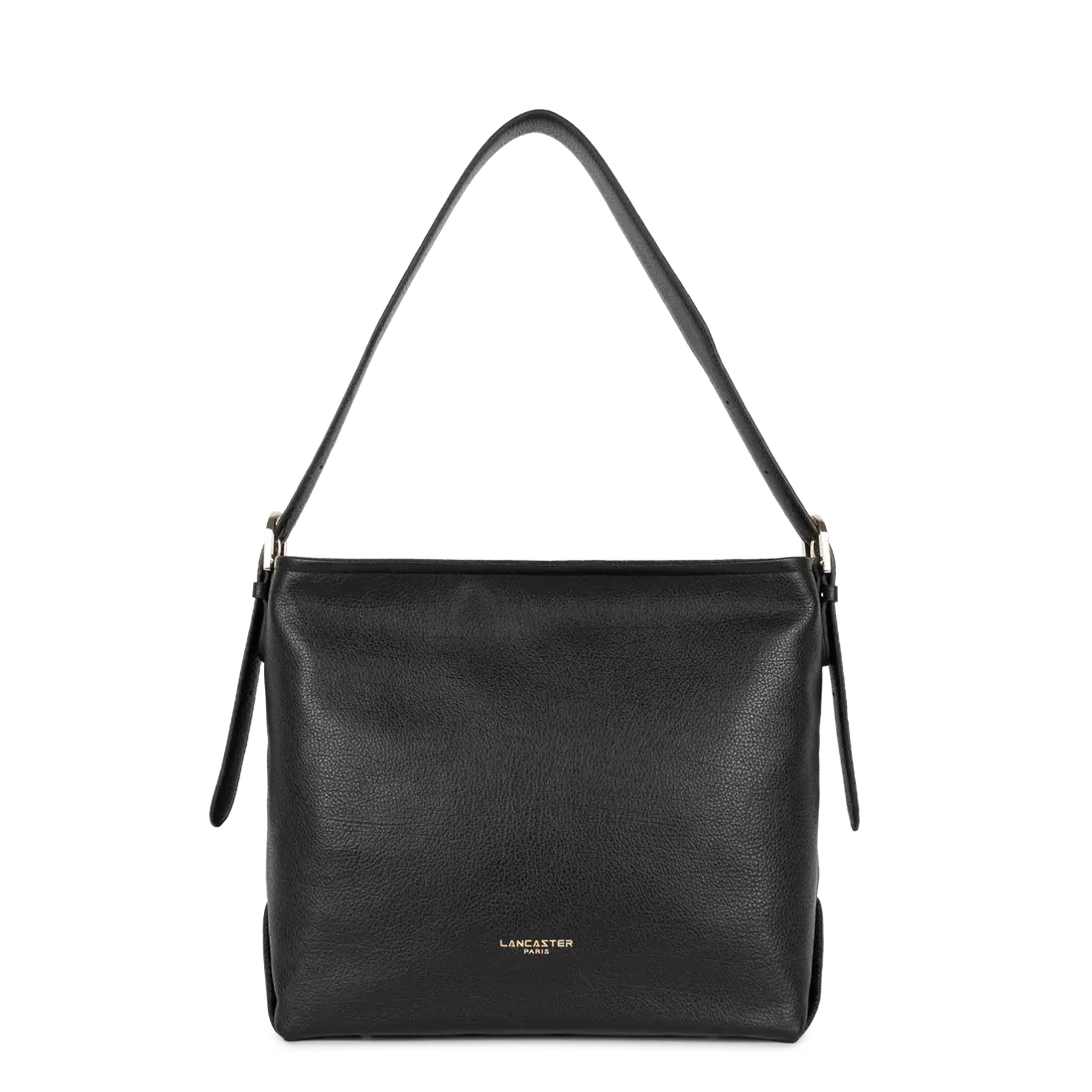 Sac seau Dune porté épaule ou travers Lancaster cuir vachette noir