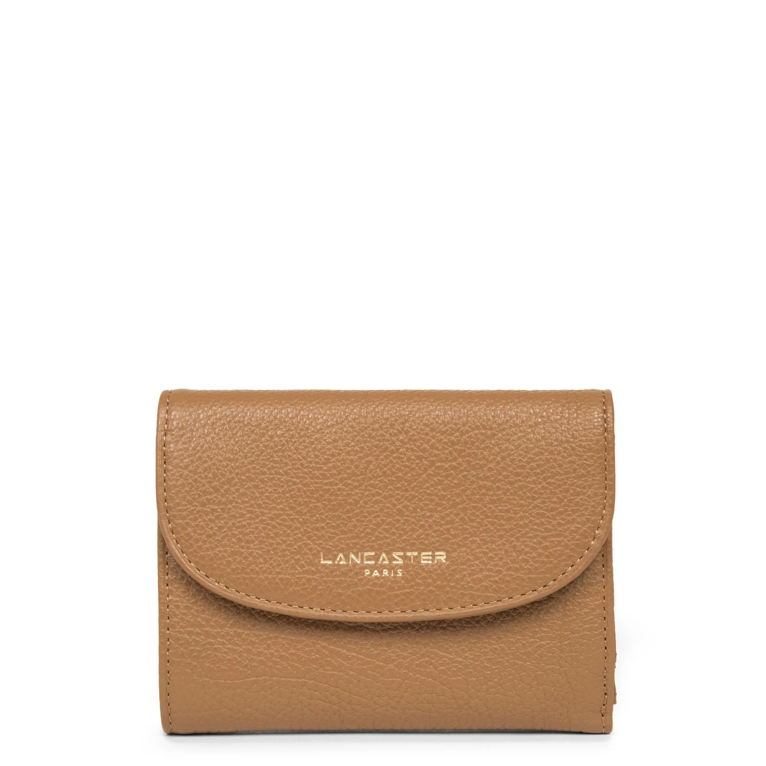 Portefeuille dos à dos Dune Lancaster cuir vachette camel