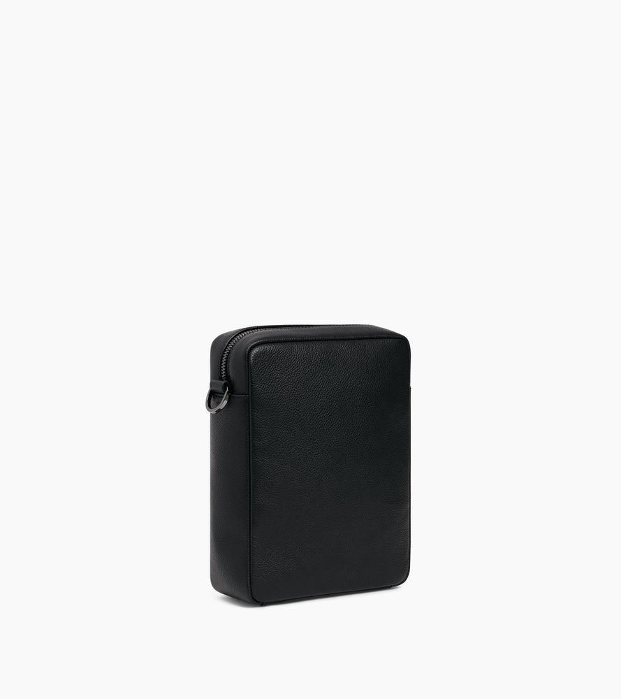 Miniature : Sacoche zippée Le Tanneur Marceau en cuir grainé noir