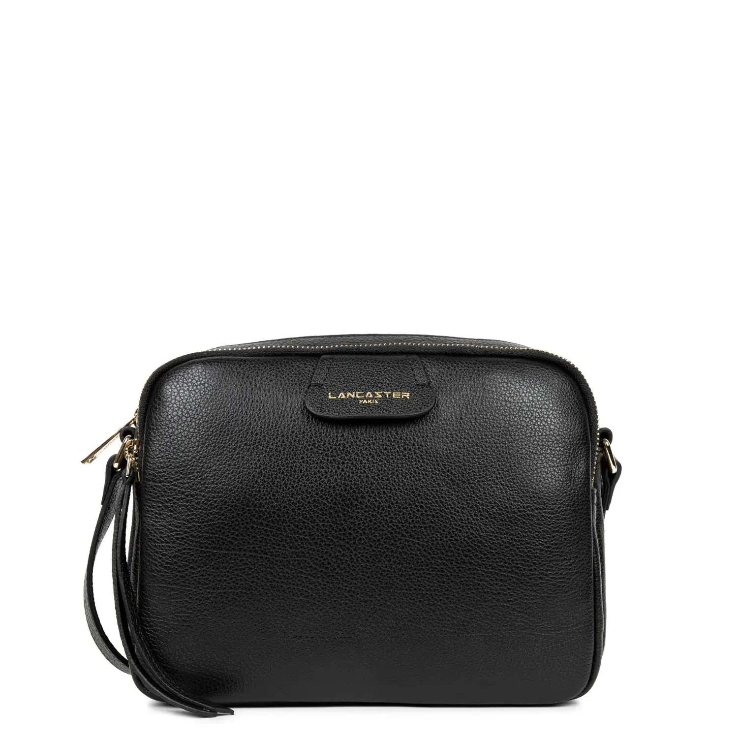 Sac trotteur Dune porté travers ou épaule Lancaster cuir vachette noir