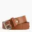 Miniature : Ceinture homme Le Tanneur avec boucle carrée en cuir lisse camel