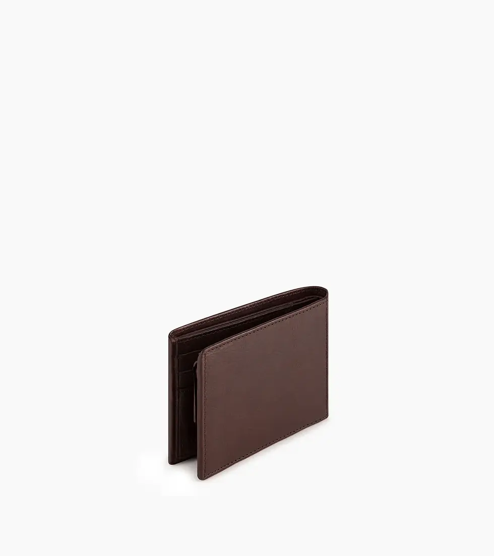 Miniature : Portefeuille à rabat 2 volets Le Tanneur Gary en cuir huilé marron