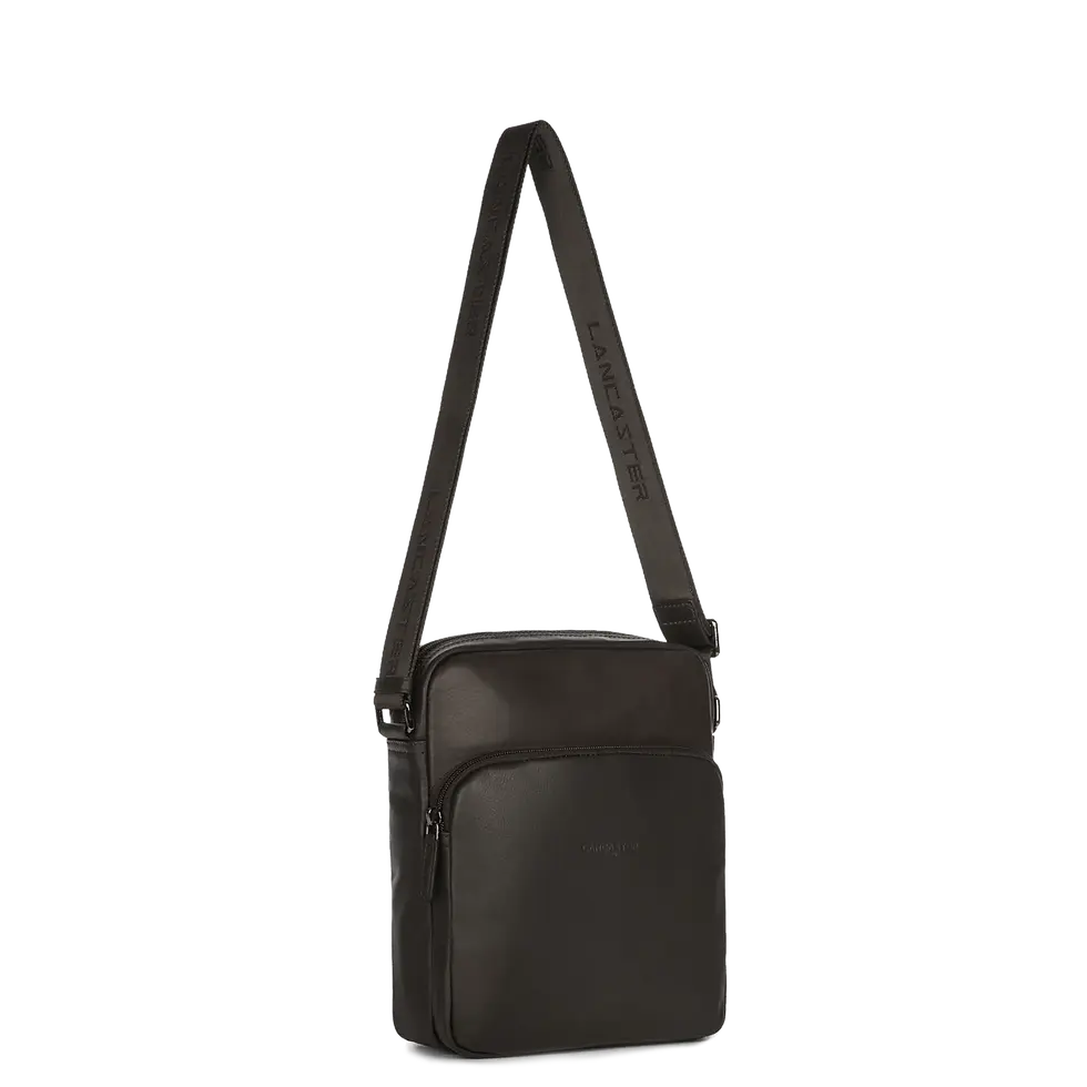 Miniature : Sacoche Lancaster cuir vachette marron