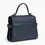 Miniature : Petit sac à main double rabat Le Tanneur Emilie en cuir grainé marine