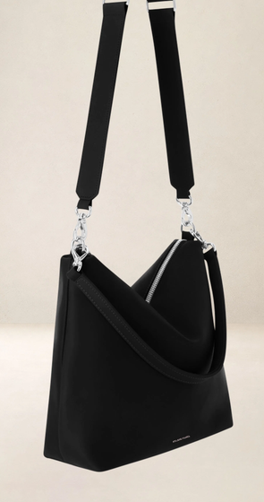 Miniature : Sac seau Ateliers Fourès Iliade porté croisé cuir de vachette noir