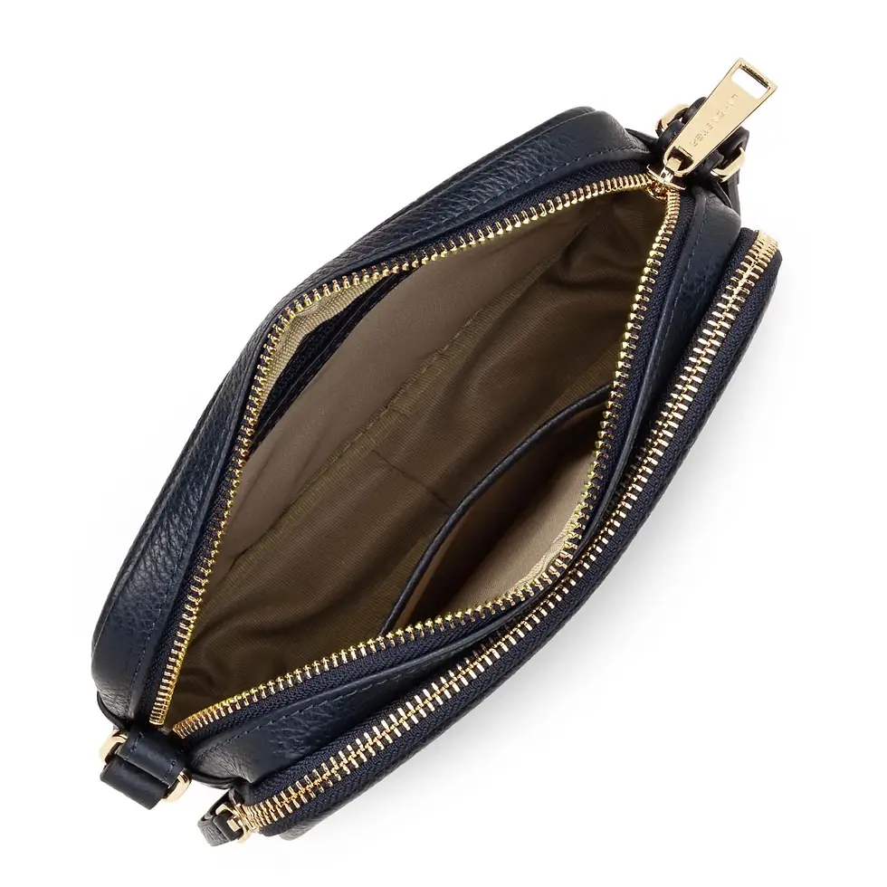 Miniature : Sac trotteur Dune porté travers Lancaster cuir vachette marine