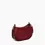 Miniature : Petit sac demi-lune Le Tanneur Juliette en cuir grainé rouge évolution