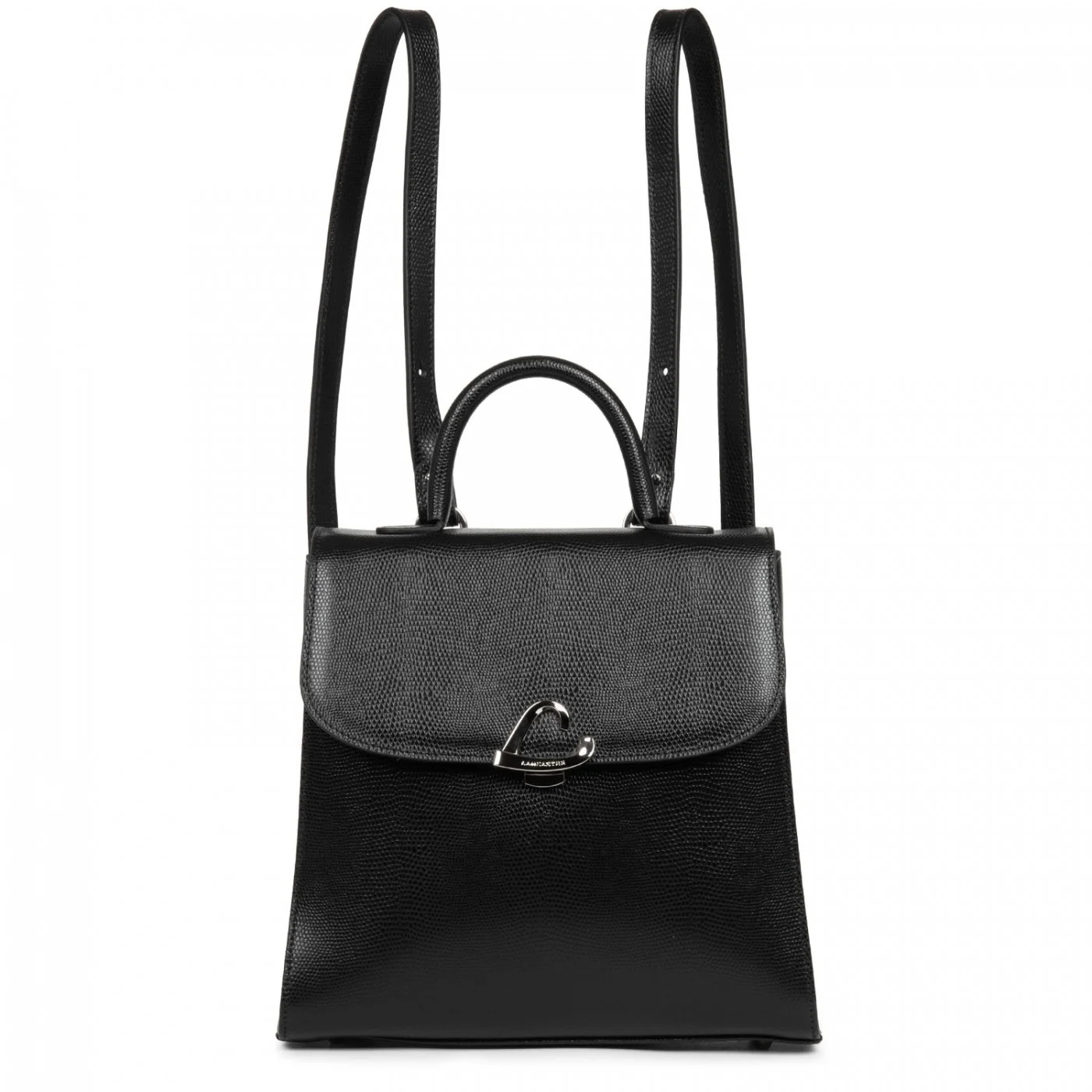 Sac à dos Lucertola Lancaster cuir vachette noir