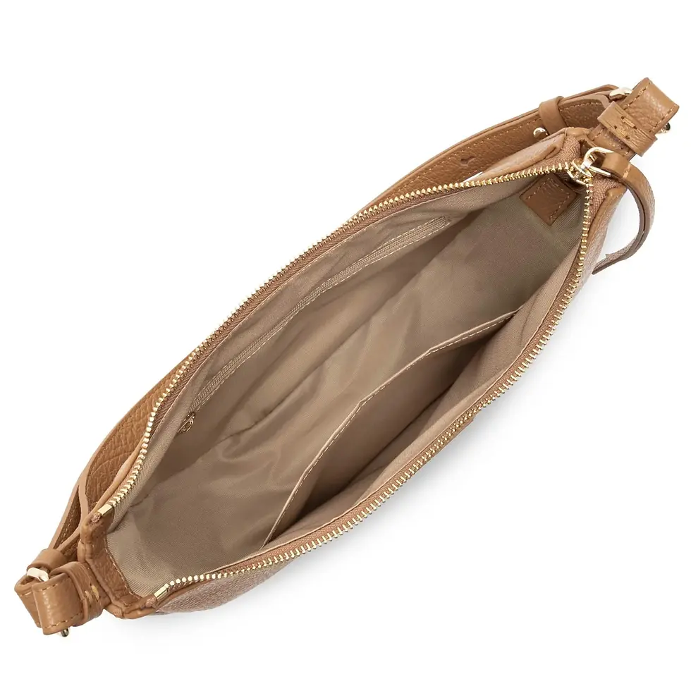 Miniature : Sac hobo Dune porté épaule Lancaster cuir vachette camel