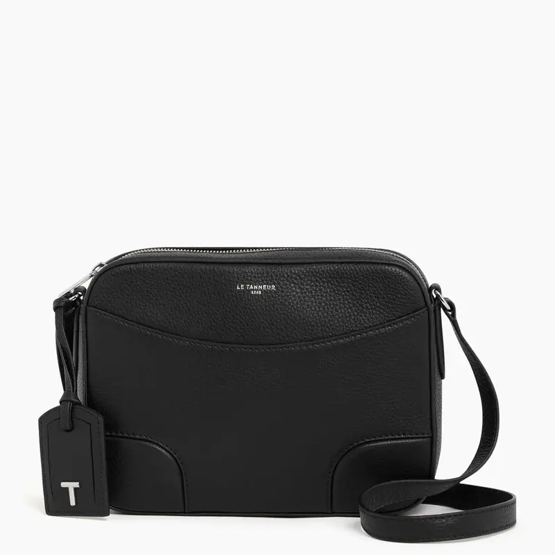 Sac bandoulière Le Tanneur Romy en cuir grainé noir