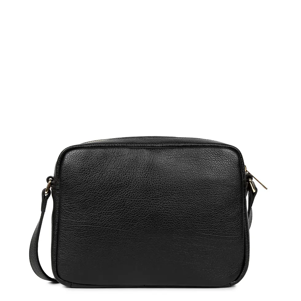 Miniature : Sac trotteur Dune porté travers ou épaule Lancaster cuir vachette noir