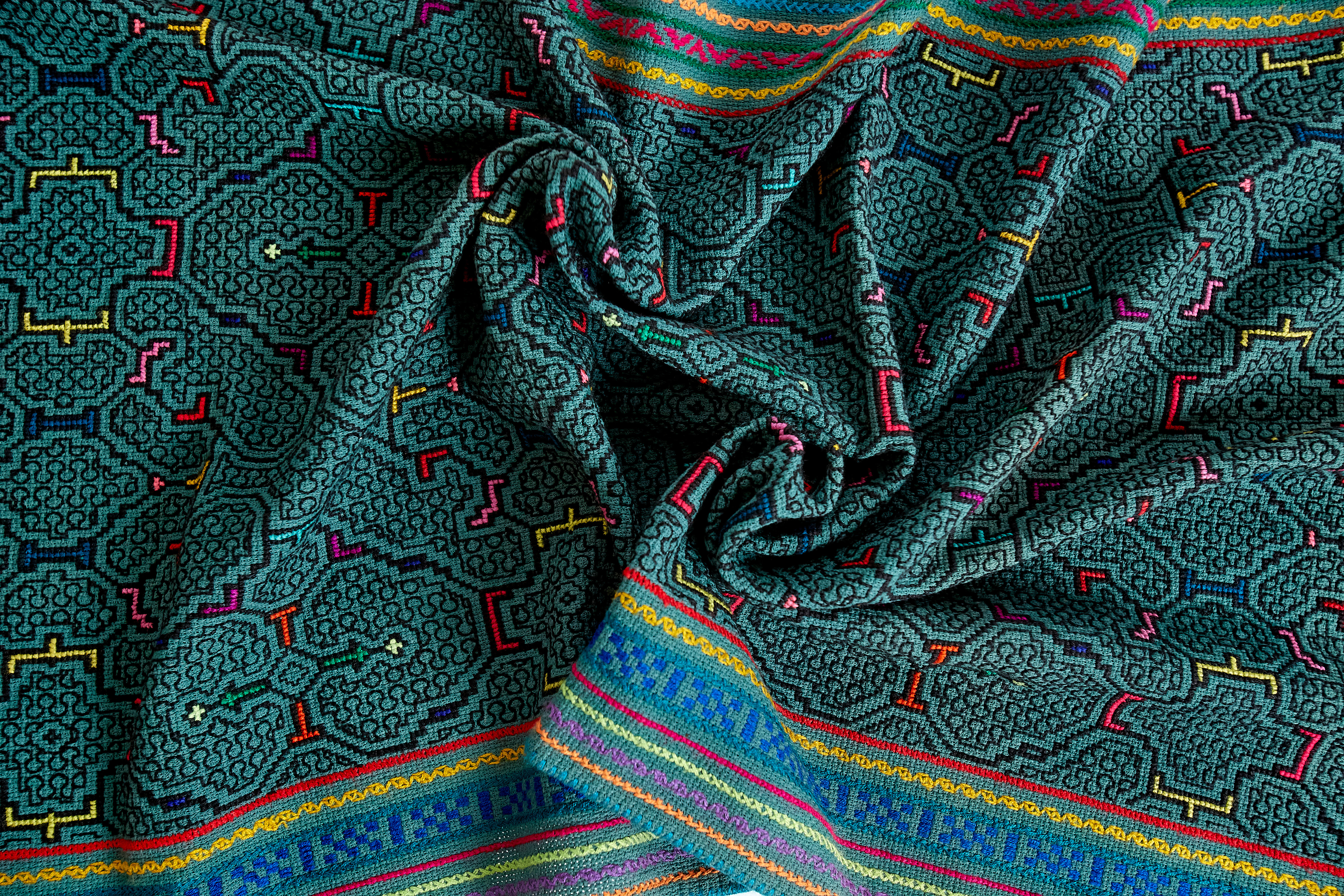 XL Green Shipibo Blanket