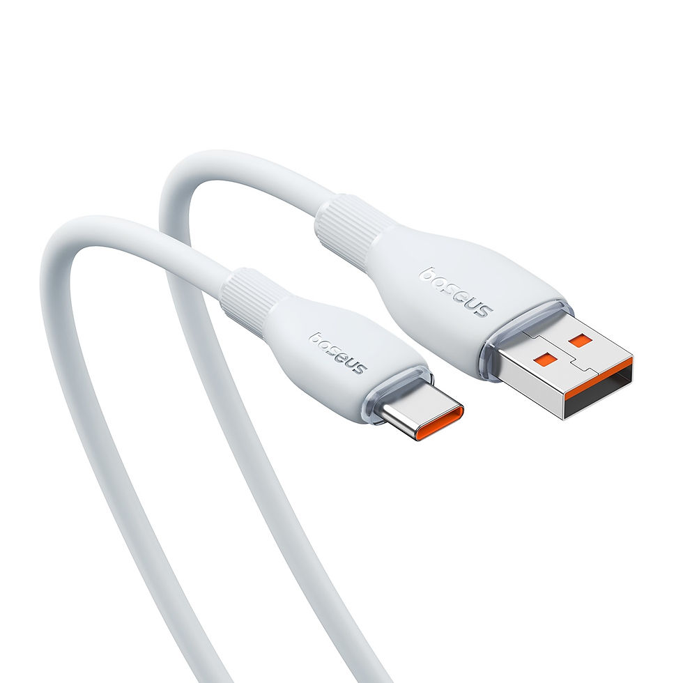 Miniatura: Cable 2m USB-TipoC Blanco 6A 100W