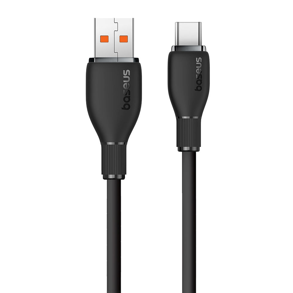 Miniatura: Cable 2m USB-TipoC Negro 6A 100W