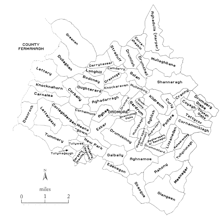 Townlands of Dromore parish, county tyrone