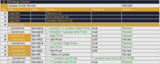 Strategy Viewer running