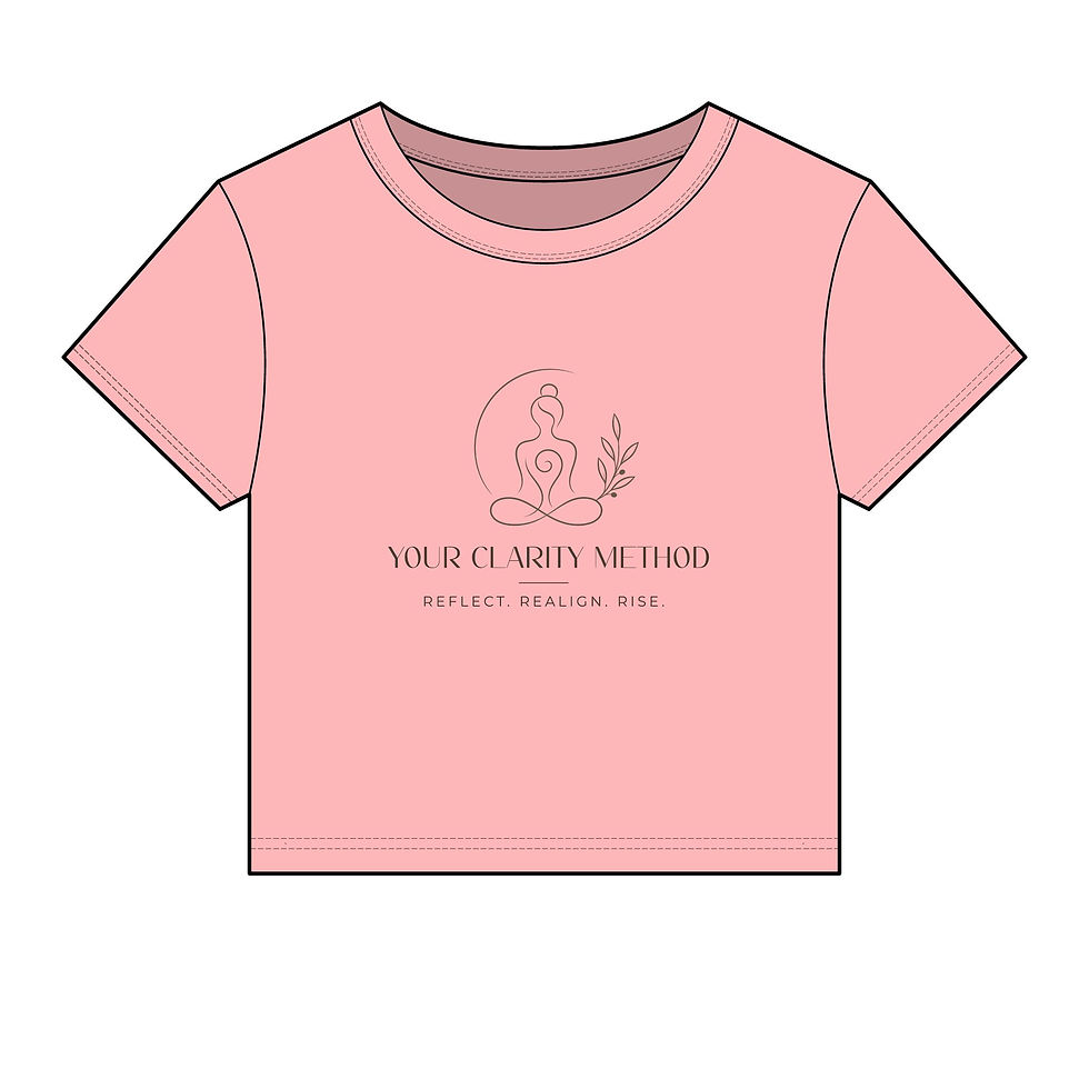 Thumbnail: Baby Tee — Minimal Yoga Studio Logo Crop Top