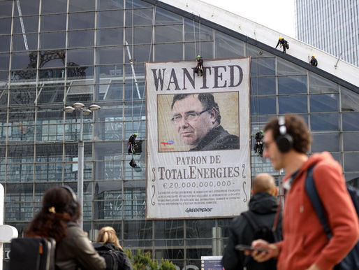 Total Energies, Patric Pouyanné, Greenwashing, Bloc Populaire, GreenPeace, Merve Bayram