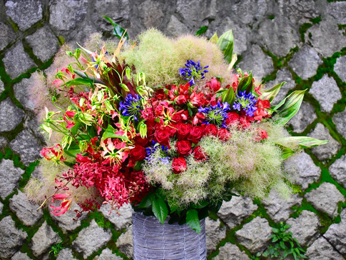 Fresh Flower Stand (Summer/Red)